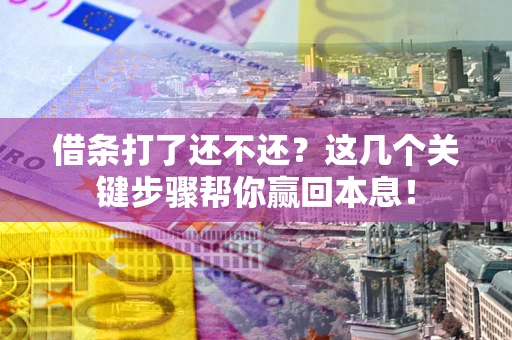 济南借条打了还不还？这几个关键步骤帮你赢回本息！