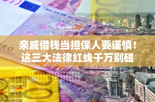济南亲戚借钱当担保人要谨慎！这三大法律红线千万别碰