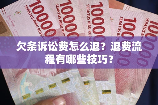 济南欠条诉讼费怎么退？退费流程有哪些技巧？