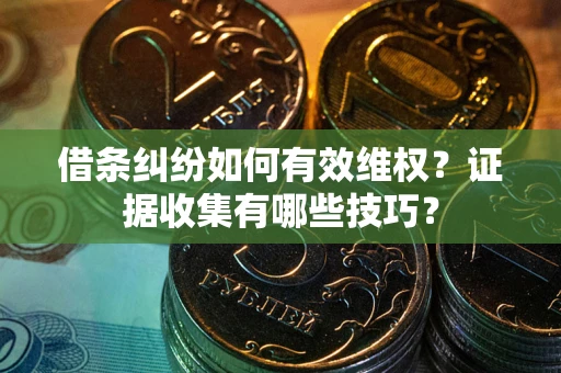 济南借条纠纷如何有效维权？证据收集有哪些技巧？