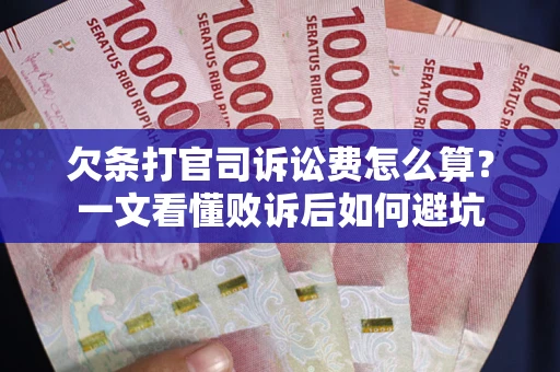 济南欠条打官司诉讼费怎么算？一文看懂败诉后如何避坑