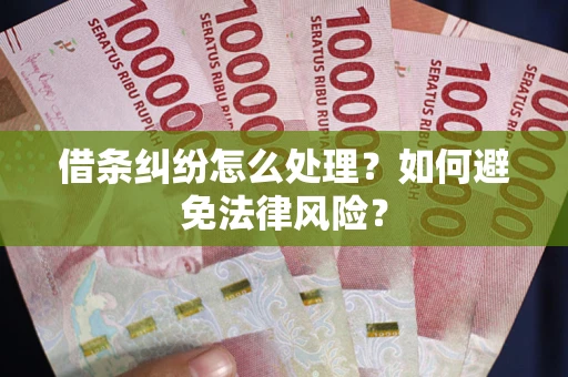 济南借条纠纷怎么处理？如何避免法律风险？