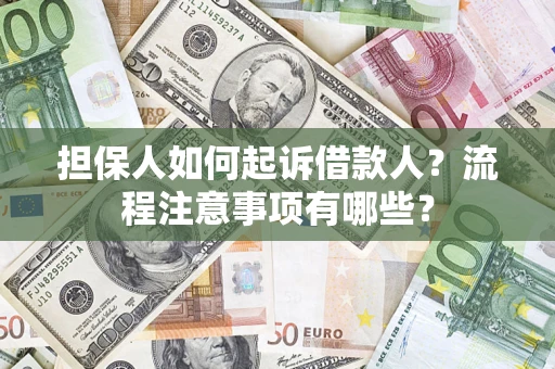 济南担保人如何起诉借款人？流程注意事项有哪些？